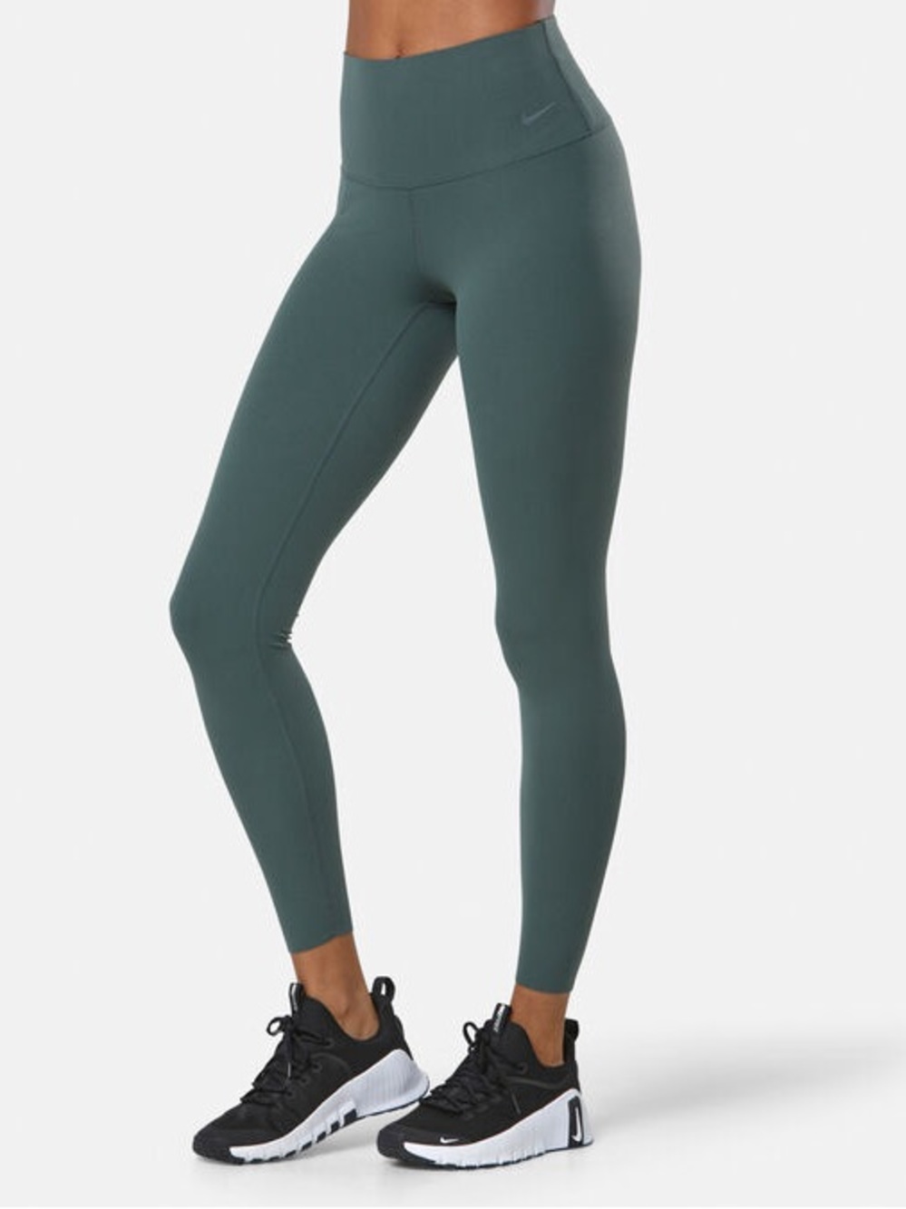 Nike Dark Green Leggings with Black Swoosh